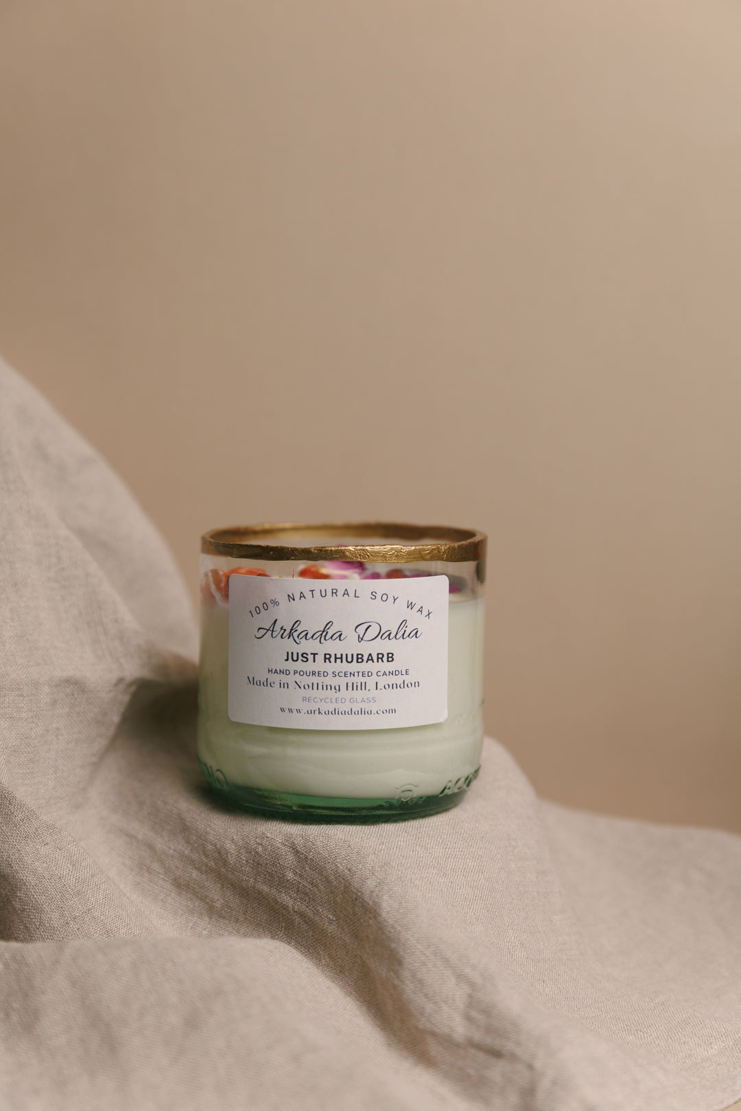 Hand cut glass candles