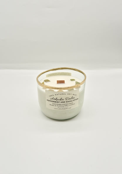 PEPPERMINT AND EUCALYPTUS WOODEN WICK