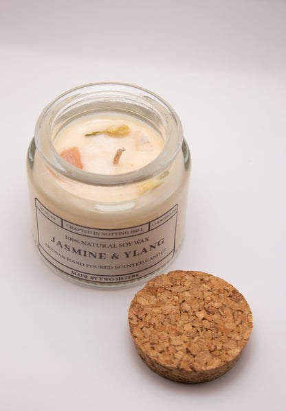 Glass Jasmine and Ylang Ylang Candle