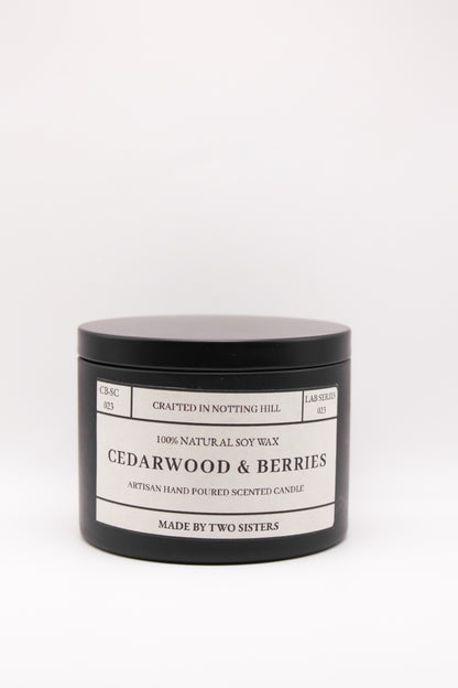 TIN CEDARWOOD AND BERRIES