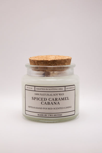 Glass Spiced Caramel Cabana Candle